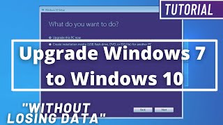 How to Upgrade Windows 7 to Windows 10 without Losing Data in 2022 for FREE  Step by Step Tutorial [upl. by Eetak]