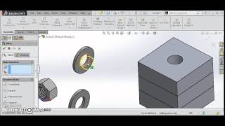 Fastener Assembly in SolidWorks [upl. by Akihsal]