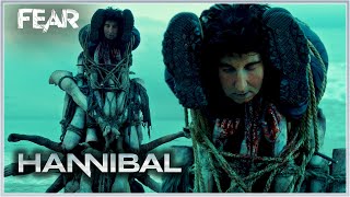 Totem Pole Made Up Of Human Bodies  Hannibal Season One  Fear [upl. by Meli]