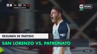 Resumen de San Lorenzo vs Patronato 32  Fecha 6  Superliga Argentina 20182019 [upl. by Adlig3]