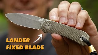 Worlds First Look The Lander 4 Fixed Blade Knife Back it on Kickstarter Now [upl. by Odnala202]