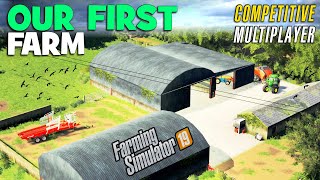 BUYING OUR FIRST FARM  COMPETITIVE MULTIPLAYER FS19  The Northern Coast  Ep 12 [upl. by Helban]