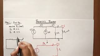 Thevenins theorem circuit problem solution easy steps [upl. by Anderer]