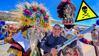 Este es el CARNAVAL MÁS PELIGROSO del MUNDO  Carnaval de Huejotzingo Puebla [upl. by Columbine300]