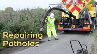 Repairing Potholes Process  Velocity Patching [upl. by Melia]