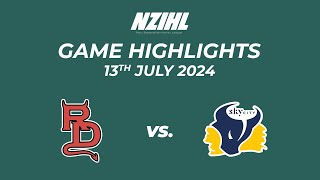 Game Highlights Canterbury Red Devils vs SkyCity Stampede  NZIHL 13th July 2024 [upl. by Tada445]