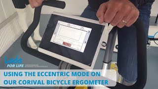 Using the Eccentric Mode on our Corival Eccentric Bicycle Ergometer [upl. by Andie]