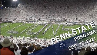 Penn State Blue Band Whiteout Pregame show Sept 18 2021 [upl. by Steinberg978]