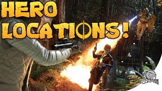 HERO LOCATIONS  Star Wars BattleFront Jund land wastes [upl. by Lehcer161]