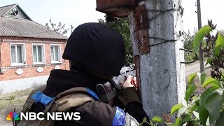 Video shows Ukrainian forces fighting Russian troops on the front line in the Kharkiv region [upl. by Landau]