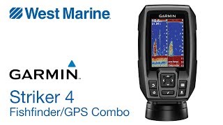 Garmin Striker 4 CHIRP Fishfinder with GPS  West Marine Quick Look [upl. by Armilla24]