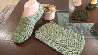 Knitting Very Easy Socks For Ladies amp Men  Woolen Socks  Booties  Slippers  Written Instruction [upl. by Eiram462]