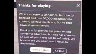 ROBLOX 2024 SHUTDOWN LIVE EVENT [upl. by Nannoc]