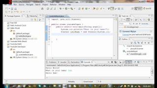 Java Tutorial 4  Getting User Input From The Console [upl. by Naerad357]