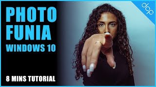 PhotoFunia Windows 10 App Tutorial [upl. by Convery]