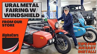 Conquer the Cold Tips for Installing a Ural Metal Fairing Windshield [upl. by Sklar232]