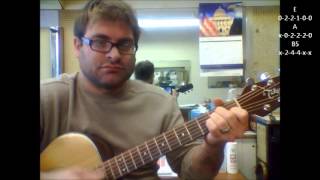 How to play quotTeenage Dirtbagquot by Wheatus on acoustic guitar [upl. by Yenattirb]