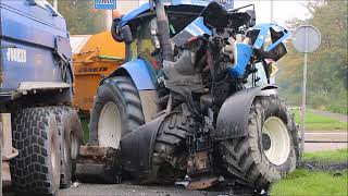 Tractor total loss na ernstig ongeluk Mozartlaan [upl. by Winston193]