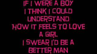 Beyonce If i were a boy lyrics [upl. by Ransom]