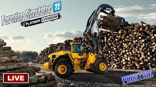 Logging Operations In SilverRun Forest  Farming Simulator 22 [upl. by Gypsy]