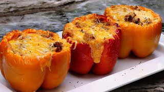 The Perfect Stuffed Bell Peppers with Rice Recipe [upl. by Iznekcam]