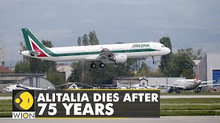 Bankrupt Italian flagship airline Alitalia makes its final flights after running for 74 years [upl. by Lrem]