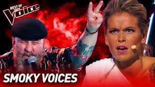 Raspy Voices Blind Auditions on The Voice  Top 10 [upl. by Letsirhc]