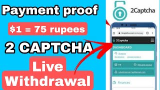 Payment proof of 2 captcha  live withdrawal BITCOIN CASH  Full process explain [upl. by Batha]