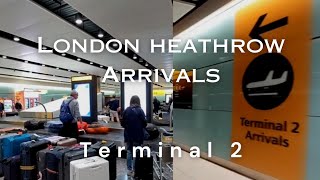 Heathrow Airport Terminal 2 Arrivals Airside amp Landside  February 2024 [upl. by Alleris]