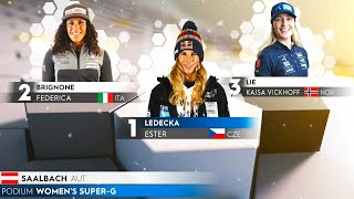 Womens Super G  Highlights  Saalbach AUT  2024 [upl. by Trotta493]