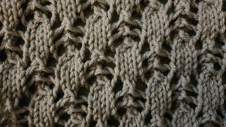 The Lacy Leaf Stitch  a Knitting Tutorial [upl. by Burgess]