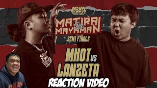 MHOT vs LANZETA  Reaction Video  Tito Shernan NAPAKALAKAS NA LABAN TO [upl. by Nylidam]