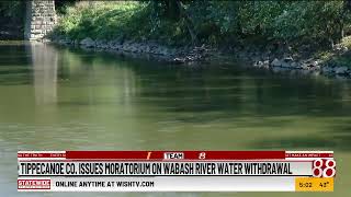 Tippecanoe County issues moratorium on Wabash River water withdrawal [upl. by Gabor]