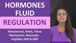 Hormones Fluid Regulation Homeostasis ADH Antidiuretic Aldosterone RAAS Thirst Mechanism [upl. by Bondie]