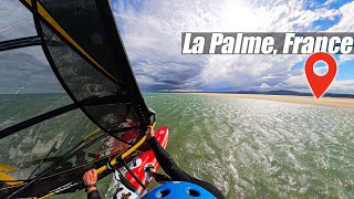 The BEST SPEED SPOT in Europe  Windsurfing in La Palme France [upl. by Akiehsat557]