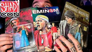 SHADY CON AUTOGRAPHED EMINEM FIGURES UNBOXING [upl. by Ahseinaj369]