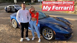 I LET A SUPERMODEL DRIVE MY 400000 FERRARI [upl. by Ojyram]