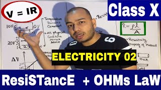 ICSECBSE CLASS 10th Current Electricity 02 OHMs LaW amp RESiSTANCE english [upl. by Novel]