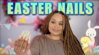 XL COFFIN EASTER NAIL DESIGN  Hard Builder Gel Nails Tutorial  LGNPro [upl. by Eneluqcaj260]