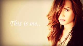 Demi Lovato  This is me acoustic lyrics [upl. by Eillil552]