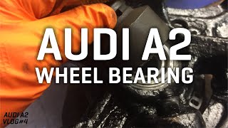 Audi A2 front wheel bearing and CV joint replaced  eventually [upl. by Aropizt420]