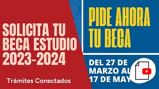 ✅ Cómo SOLICITAR la BECA MEC de ESTUDIO 2023  2024 [upl. by Graig]