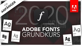 Adobe Fonts 2020 Grundkurs für Anfänger Deutsch Tutorial [upl. by Armitage640]