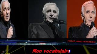 karaoké Charles AZNAVOUR  for me formidable [upl. by Auginahs]