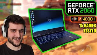 Gaming on an RTX 2060  R7 4800H Laptop  Its Awesome Omen 15 [upl. by Coad]