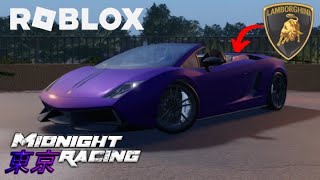 LAMBORGHINI GALLARDO LP 5704 SPYDER PERFORMANTE SUPERCAR  ROBLOX MIDNIGHT RACING TOKYO [upl. by Giffie]