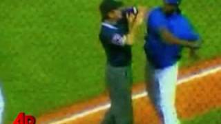 Jose Offerman Banned After Punching Umpire [upl. by Greene496]