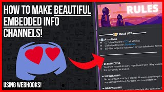 How to Make EMBEDDED Info Channels on Discord StepByStep [upl. by Urissa529]