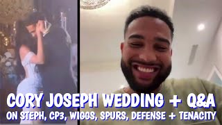 CORY JOSEPH on Steph Curry Chris Paul WigginsCanada defensetenacity after weekend of wedding [upl. by Alvis]