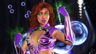 Injustice 2 Starfire Introduction Dialogues [upl. by Jarnagin]